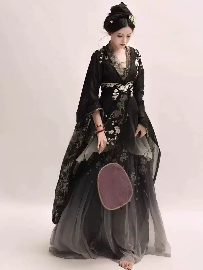 Wei Jin Dynasty Qiyao Ruqun Hanfu | Unstained 不染尘