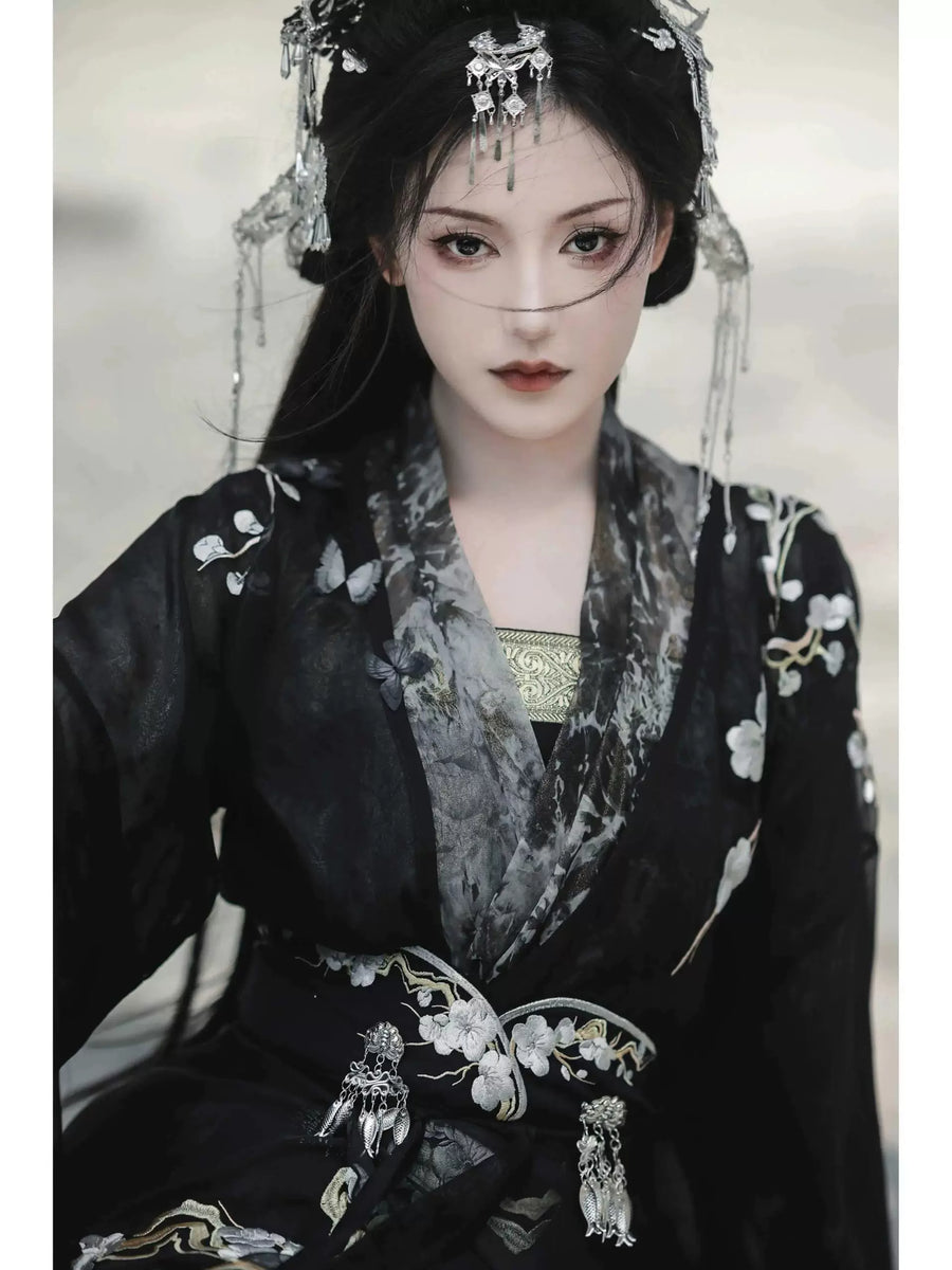 Wei Jin Dynasty Qiyao Ruqun Hanfu | Unstained 不染尘