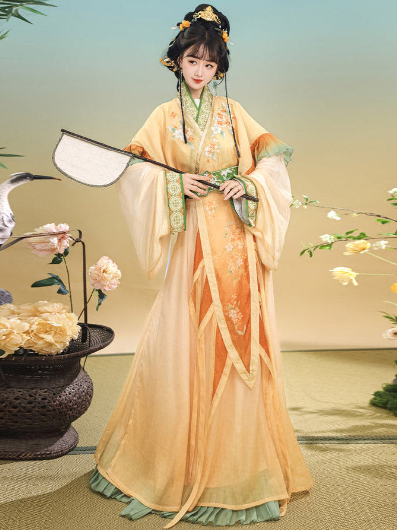 Wei Jin Dynasty Qiyao Ruqun Hanfu | Qiuxiang 秋香