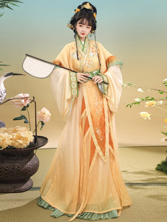 Wei Jin Dynasty Qiyao Ruqun Hanfu | Qiuxiang 秋香