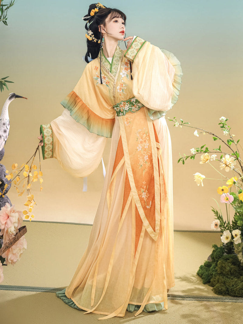 Wei Jin Dynasty Qiyao Ruqun Hanfu | Qiuxiang 秋香