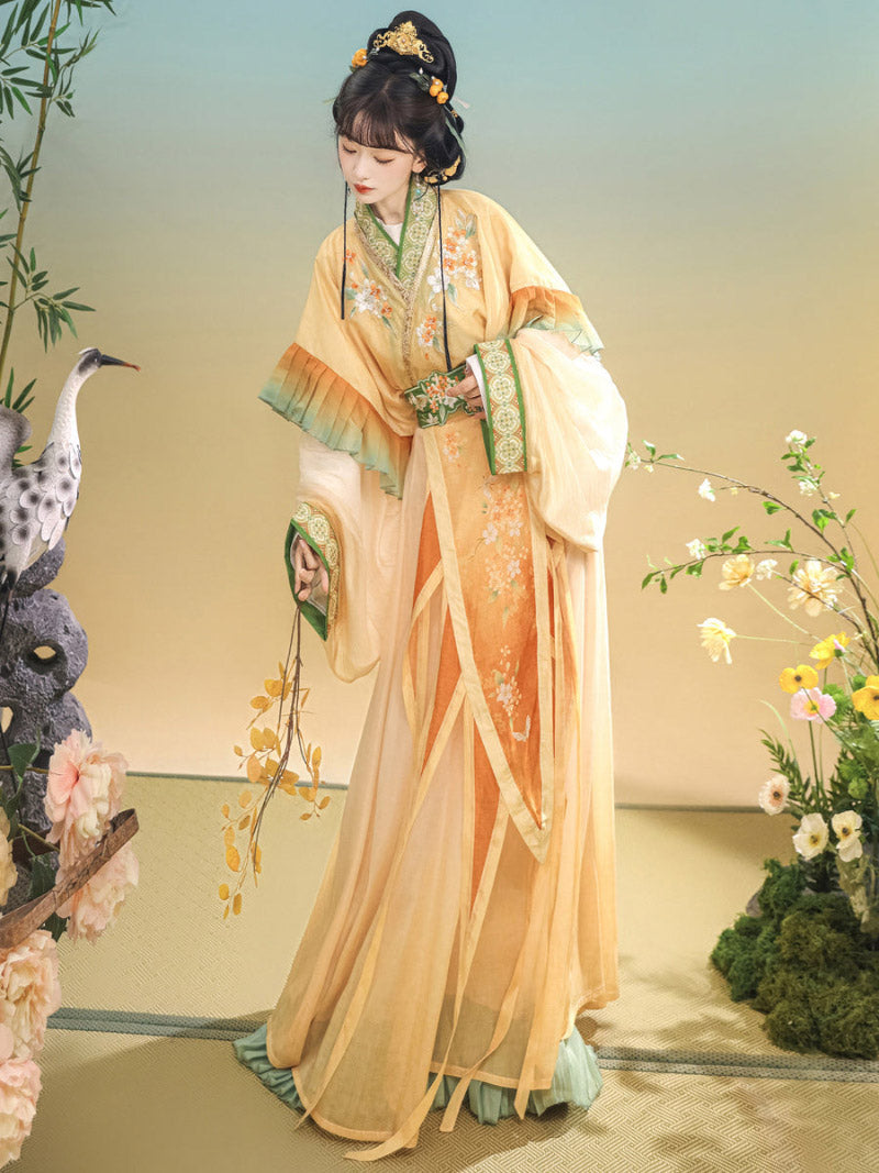 Wei Jin Dynasty Qiyao Ruqun Hanfu | Qiuxiang 秋香