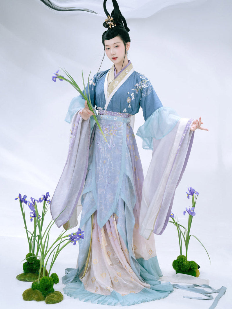 Wei Jin Dynasty Qiyao Ruqun Hanfu | Lady Xiang 湘夫人