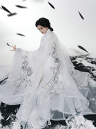 Wei Jin Dynasty Embroidered Qiyao Ruqun Hanfu | Moon Fox 昙花月狐
