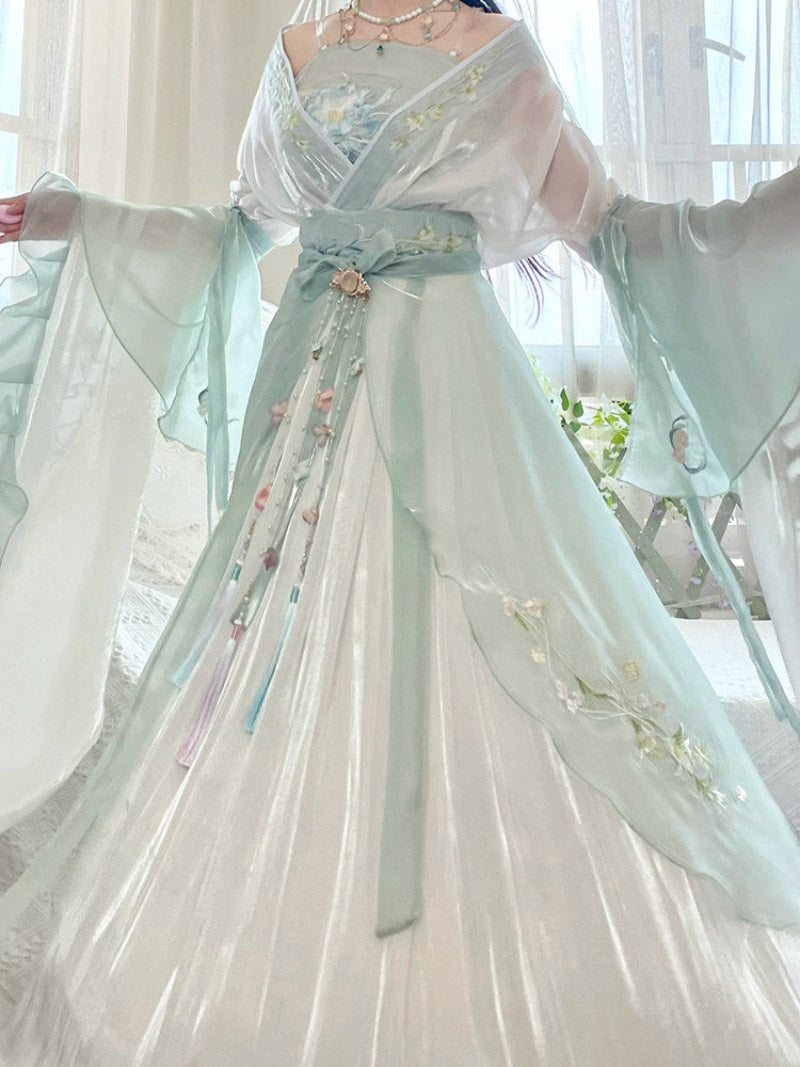 Wei Jin Dynasty Qiyao Ruqun Hanfu | Jieyou 解忧