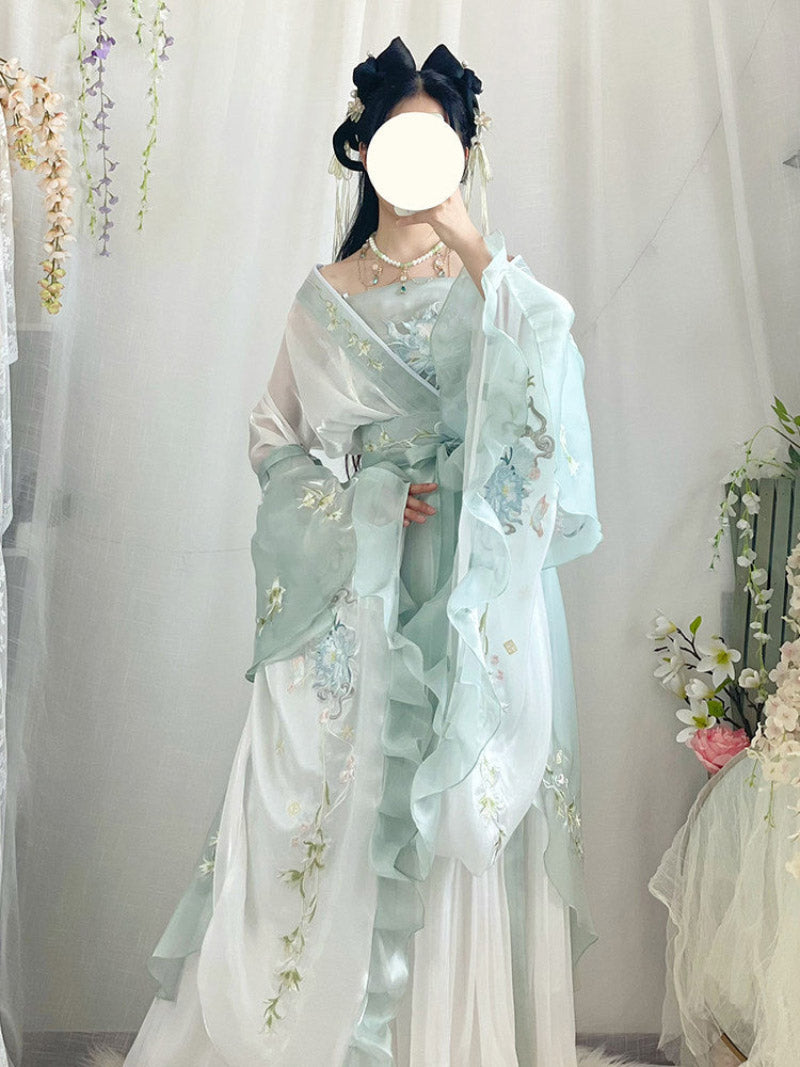 Wei Jin Dynasty Qiyao Ruqun Hanfu | Jieyou 解忧