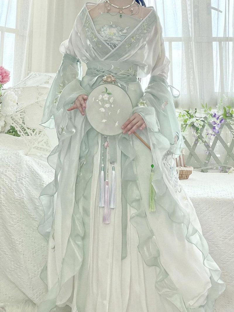 Wei Jin Dynasty Qiyao Ruqun Hanfu | Jieyou 解忧