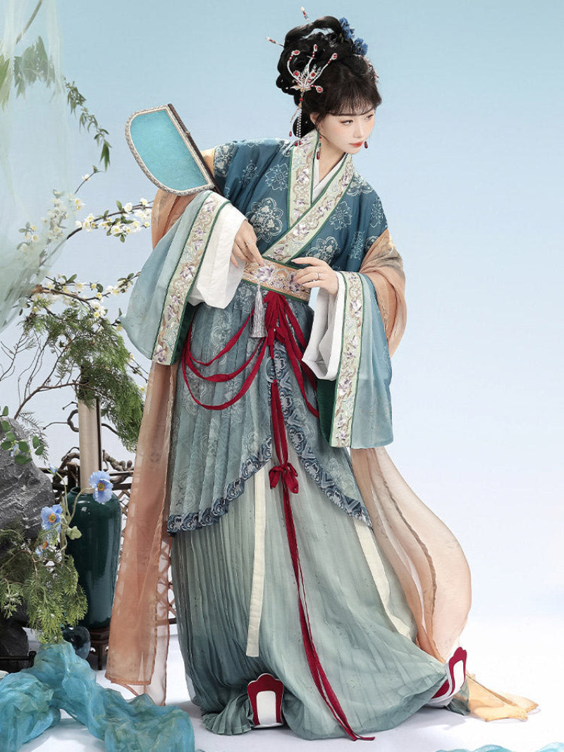 Wei Jin Dynasty Qiyao Ruqun Hanfu | Yanruyi 颜如玉
