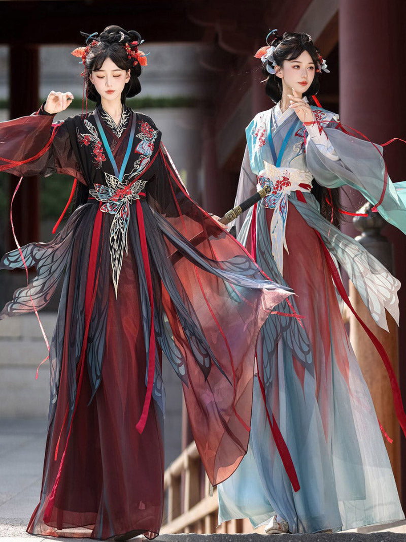 Wei Jin Dynasty Qiyao Ruqun Hanfu | Pojian 破茧
