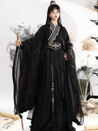 Wei Jin Dynasty Men and Women Qiyao Ruqun Hanfu | Starry Night 暗夜星辰