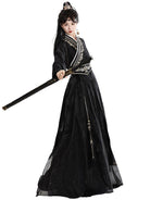Wei Jin Dynasty Men and Women Qiyao Ruqun Hanfu | Starry Night 暗夜星辰