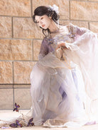 Wei Jin Dynasty Qiyao Ruqun Hanfu | Hibiscus 芙蓉
