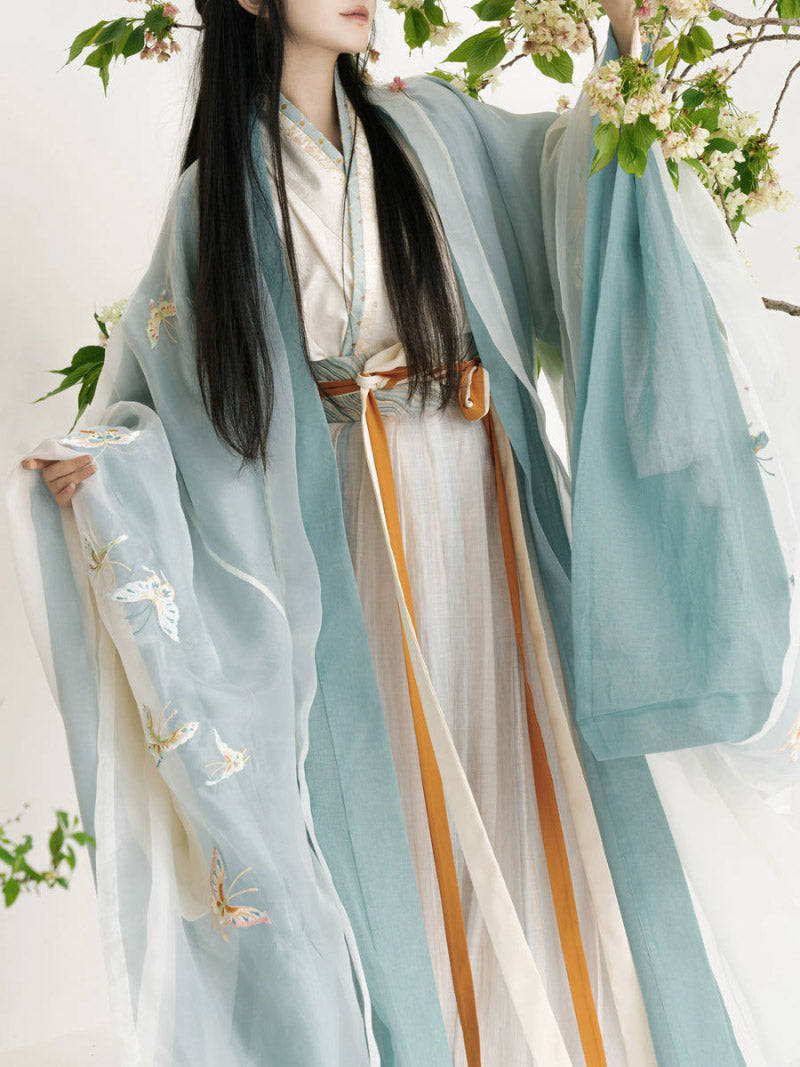 Wei Jin Dynasty Men and Women Qiyao Ruqun Hanfu | Yun Mengze 云梦泽