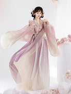 Wei Jin Dynasty Qiyao Ruqun Hanfu | Flower Kite 鸢月