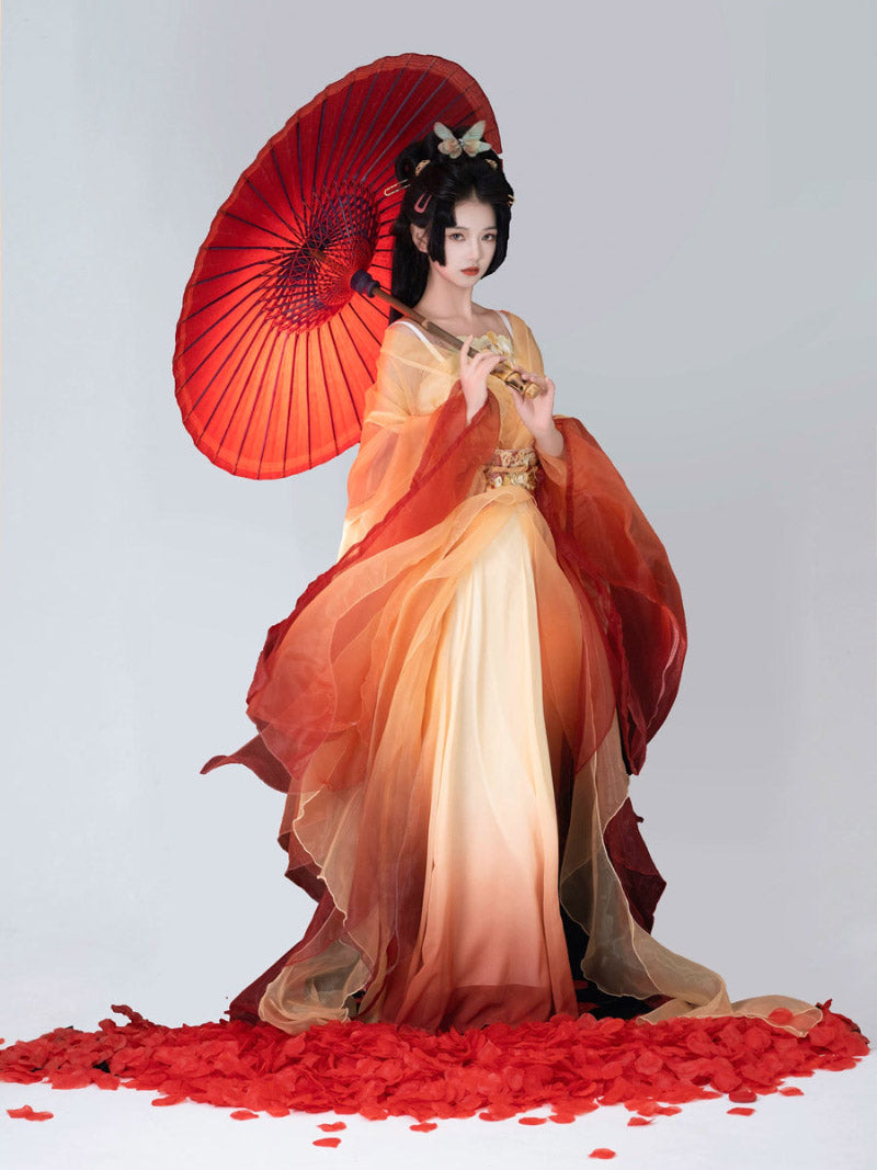 Wei Jin Dynasty Qiyao Ruqun Hanfu | Golden Lotus 金荷
