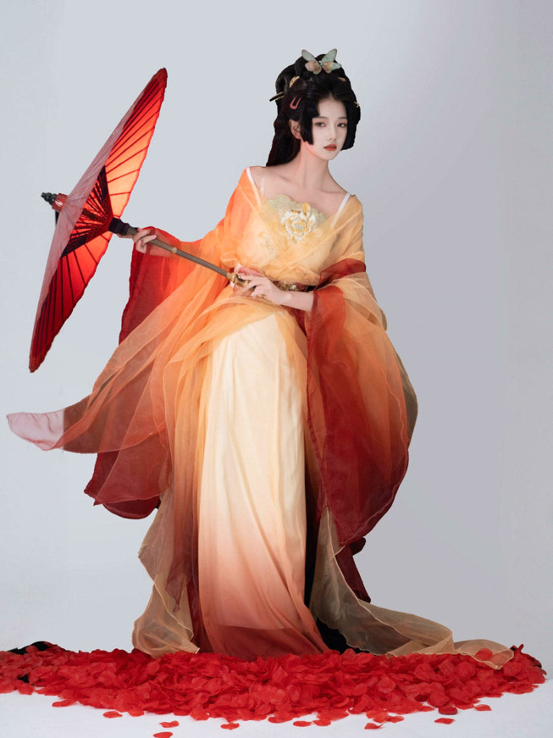 Wei Jin Dynasty Qiyao Ruqun Hanfu | Golden Lotus 金荷