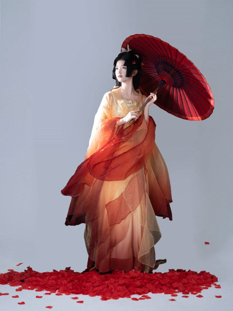 Wei Jin Dynasty Qiyao Ruqun Hanfu | Golden Lotus 金荷