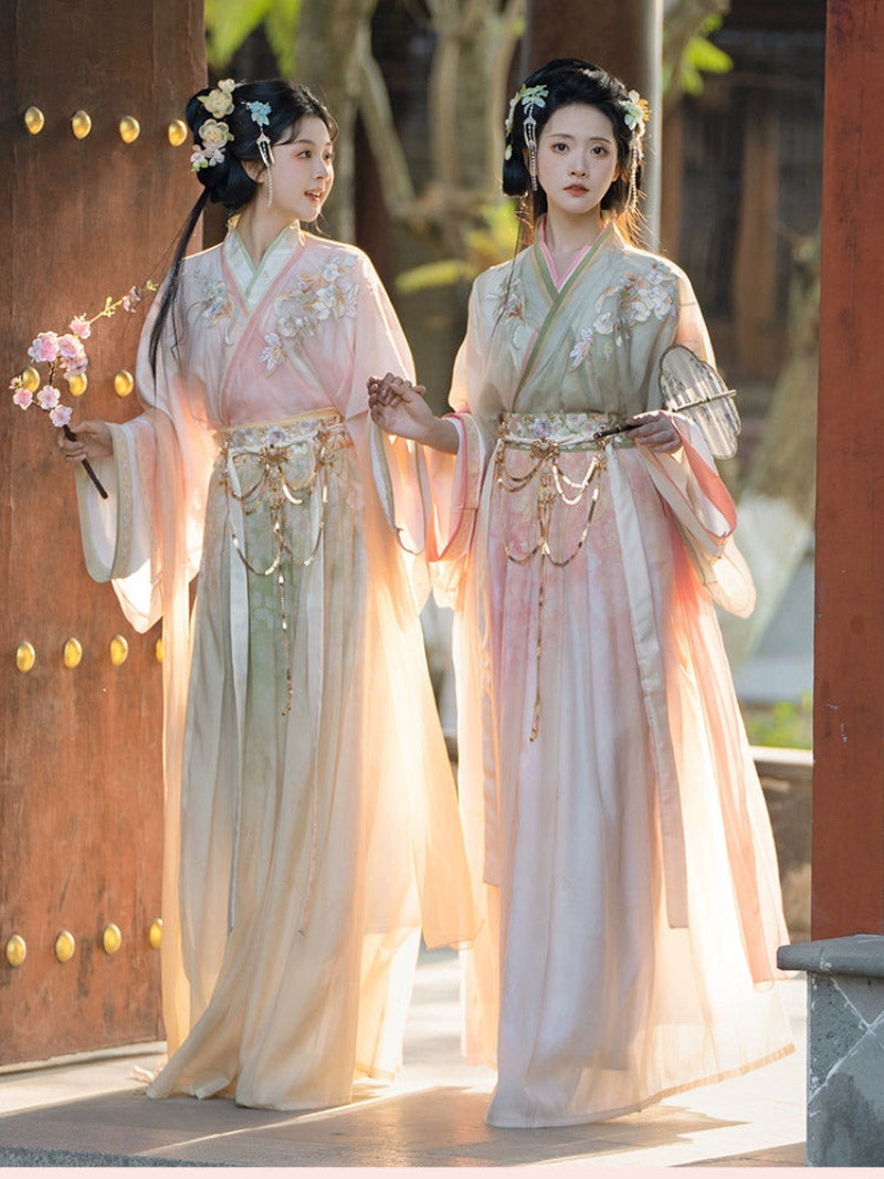 Wei Jin Dynasty Qiyao Ruqun Hanfu | Spring Tour