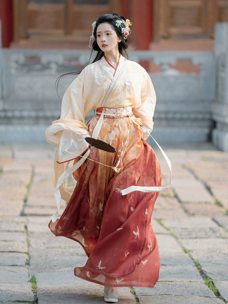 Wei Jin Dynasty Qiyao Ruqun Hanfu | Spring Tour