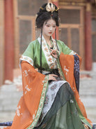 Wei Jin Dynasty Qiyao Ruqun Hanfu | Butterfly Scroll 蝴蝶图卷