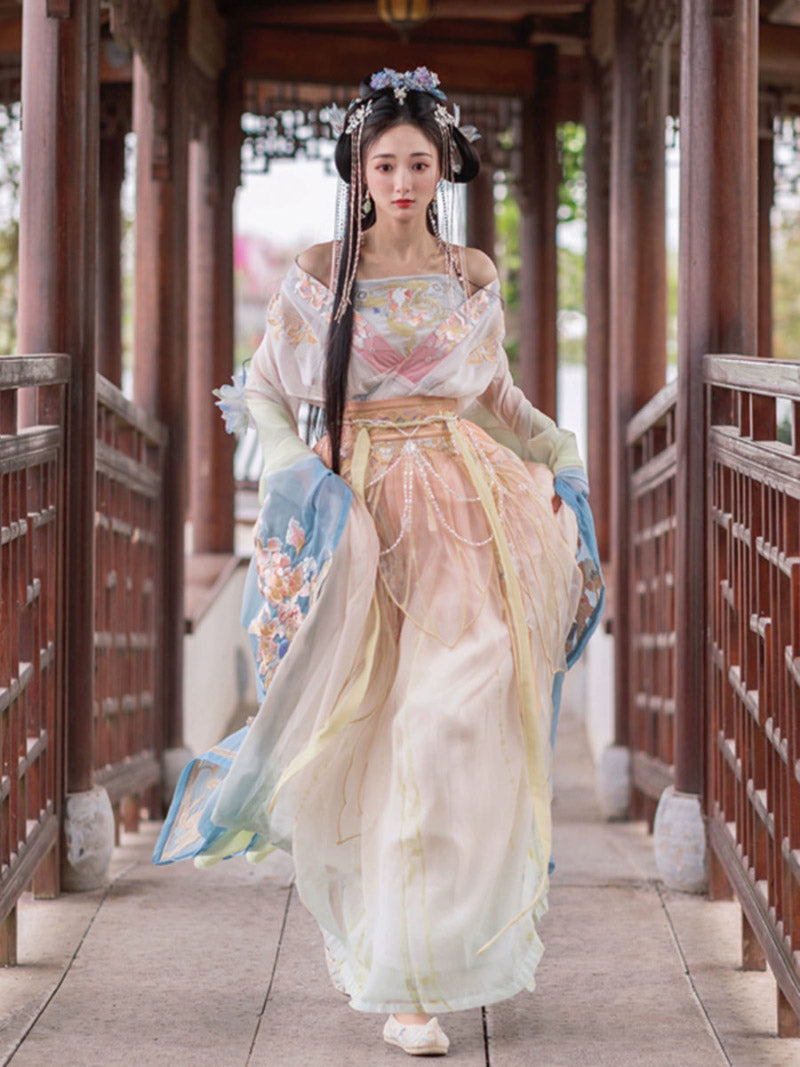 Wei Jin Dynasty Qiyao Ruqun Hanfu | Calm Waters 定风波