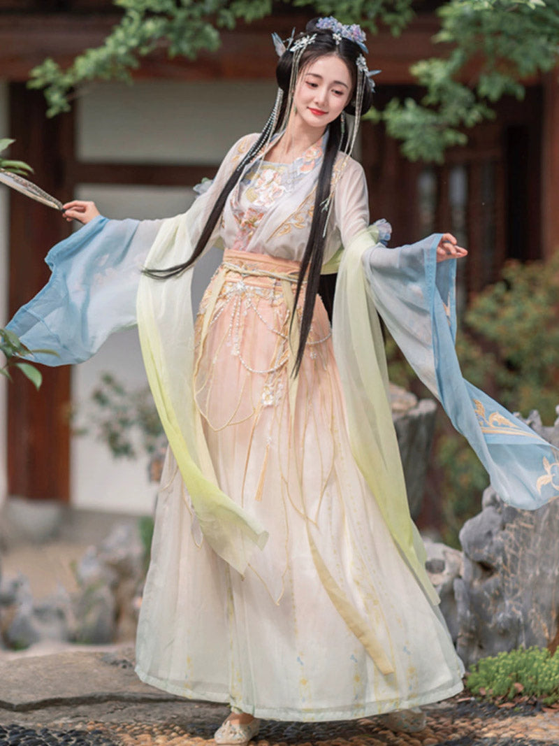 Wei Jin Dynasty Qiyao Ruqun Hanfu | Calm Waters 定风波