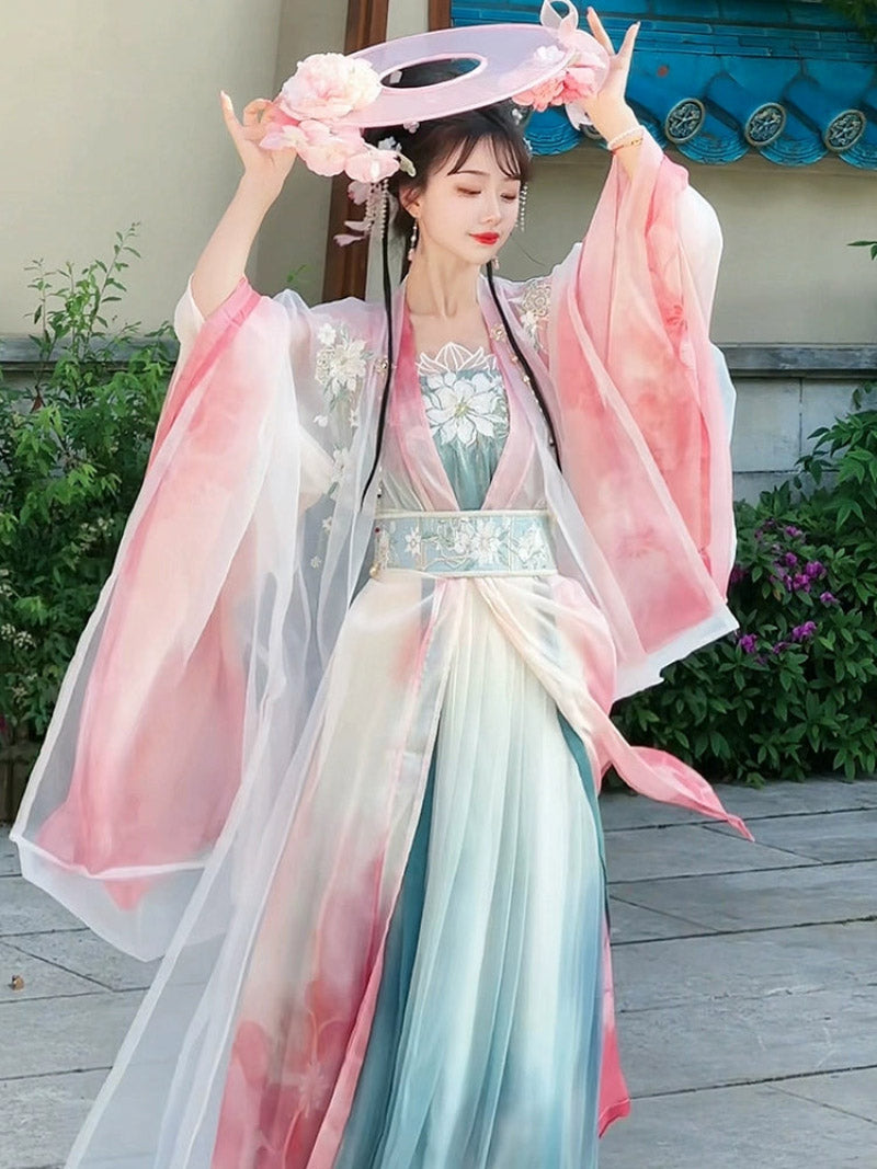 Wei Jin Dynasty Qiyao Ruqun Hanfu | Bamboo Shadow 竹影