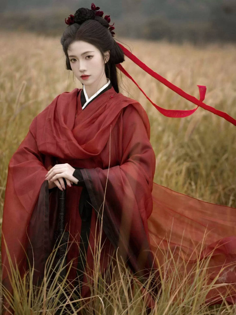 Wei Jin Dynasty Qiyao Ruqun Hanfu | Bamboo Shadow 竹影