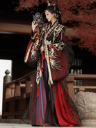 Wei Jin Dynasty Men and Women Qiyao Ruqun Hanfu | Ghost Warrior 魑魅魍魉