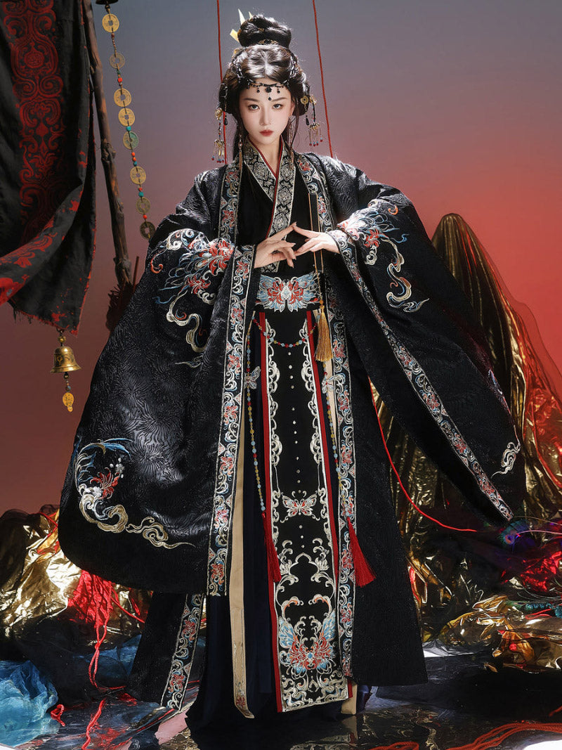 Wei Jin Dynasty Qiyao Ruqun Hanfu | Onyx Phoenix 绣烬玄凰