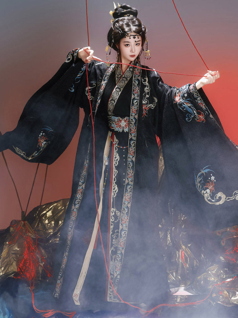 Wei Jin Dynasty Qiyao Ruqun Hanfu | Onyx Phoenix 绣烬玄凰