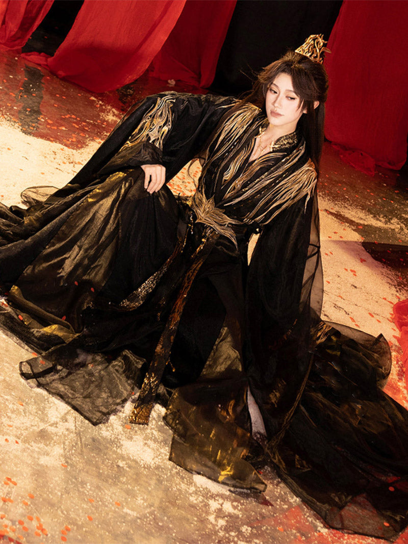Wei Jin Dynasty Men and Women Qiyao Ruqun Hanfu | Cangming 苍溟
