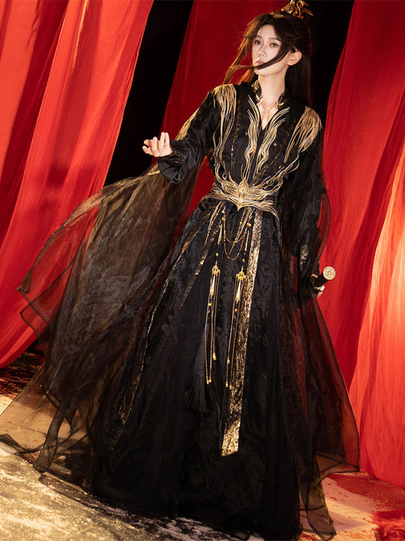 Wei Jin Dynasty Men and Women Qiyao Ruqun Hanfu | Cangming 苍溟