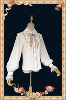 Elegant Lolita Embroidery Lapel Blouse