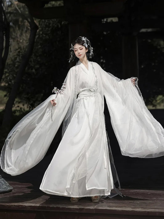 White Hanfu for Women | Stunning Traditional Chinese Outfit